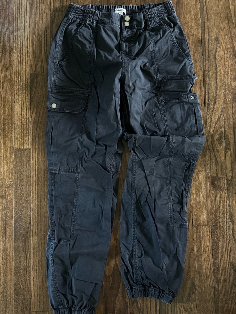 Garage Black Women's Cargo Jogger Pants
